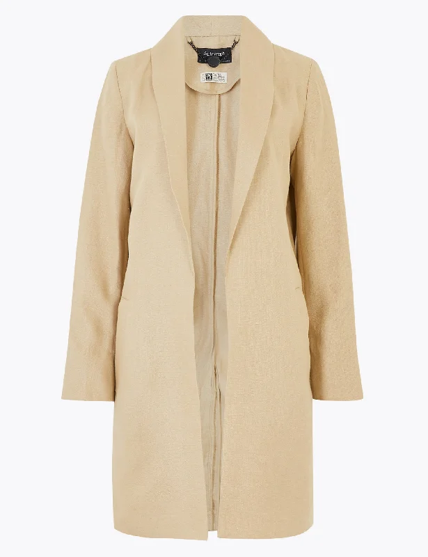 Pure Irish Linen Chuck On Jacket Bomber Jacket Anorak Windbreaker