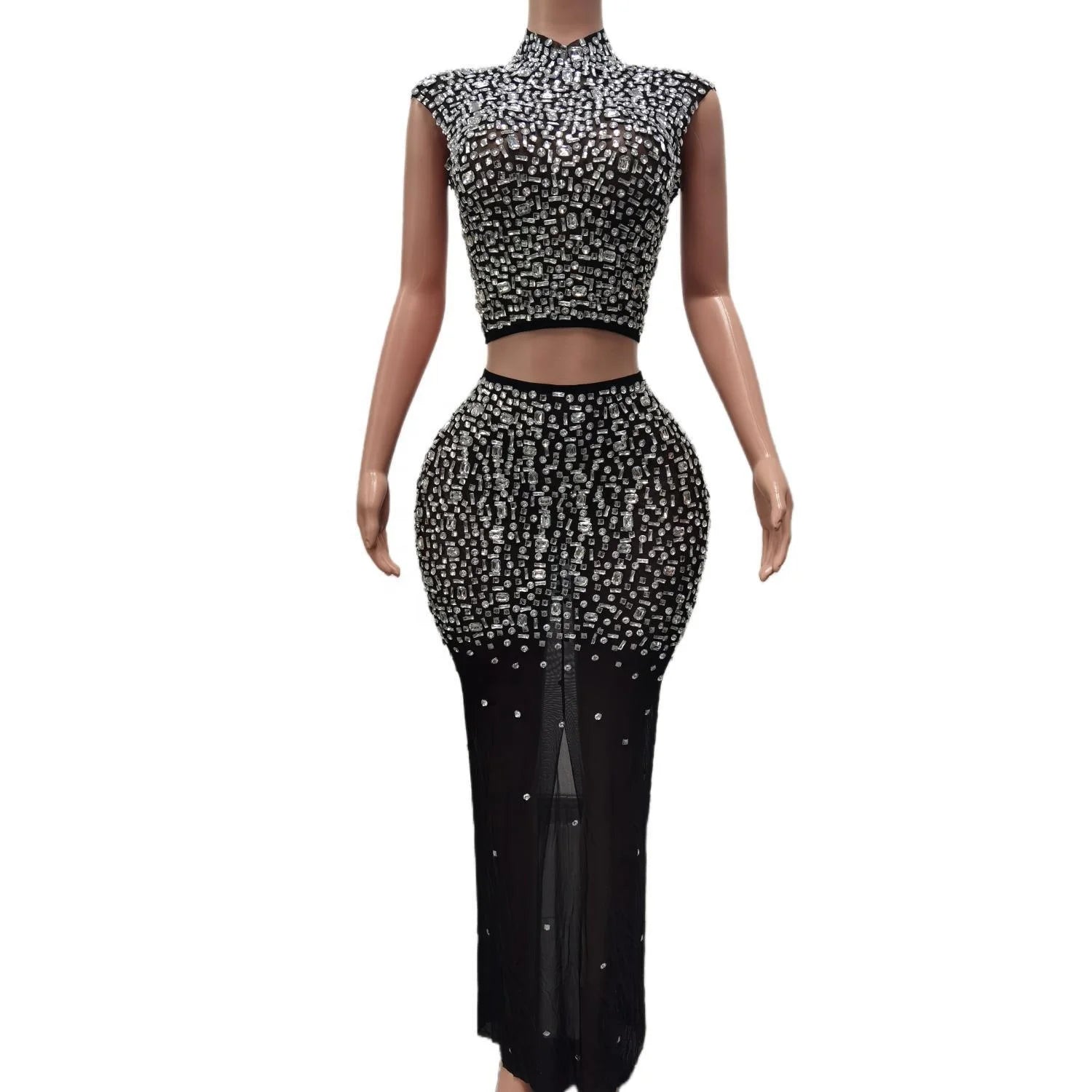 Vestido Sexy See Through Sequin Diamond Top Long Skirts Women Formal Banquet Night Party Dress Ladies Dinner Prom Evening Dress A-Line Day Work Vestido Sexy See Through Sequin Diamond Top Long Skirts Women Formal Banquet Night Party Dress Ladies Dinner Prom Evening Dress A-Line Day Work