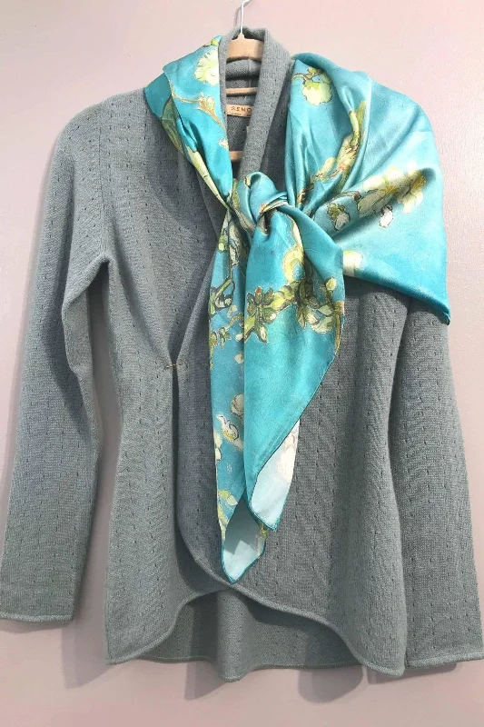 Duck egg Cashmere Cardigan - Pointelle Hooded Cardigan Collared Cardigan Shawl Collar Duck egg Cashmere Cardigan - Pointelle Hooded Cardigan Collared Cardigan Shawl Collar