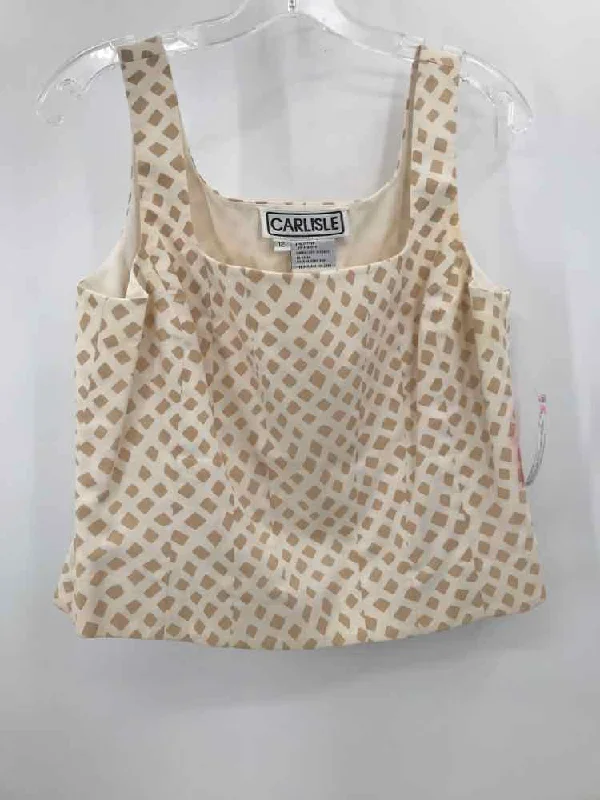 Pre-Owned Carlisle Ivory Size 12 Tank Top white tank top
