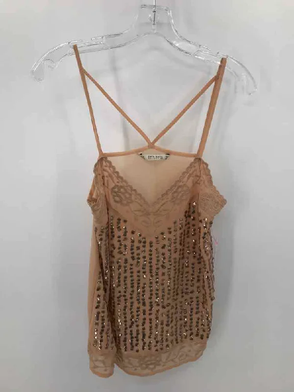 Pre-Owned Zara Tan Size XS Tank Top coral tank top