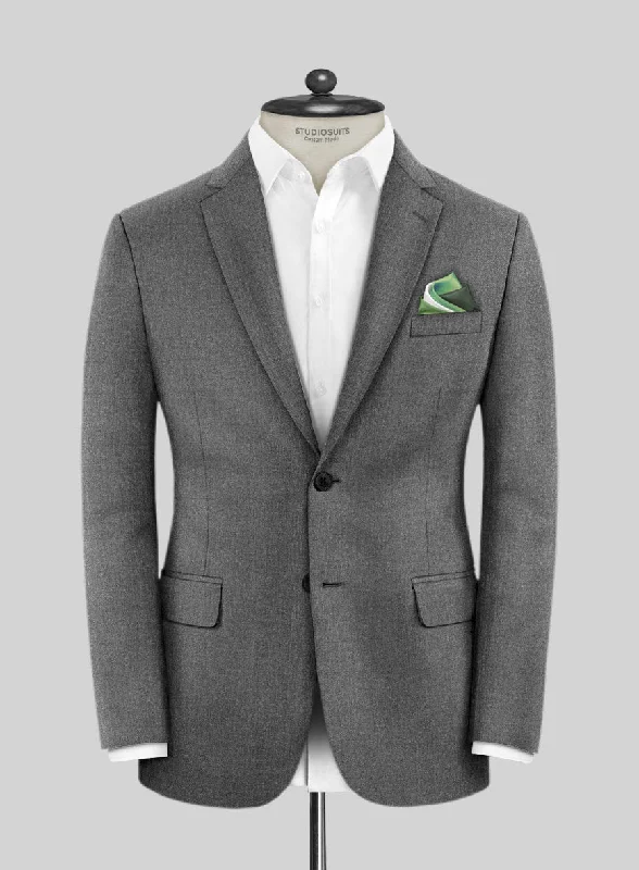 Lanificio Zegna Trofeo Slate Gray Wool Jacket Fleece Jacket Down Jacket Parka