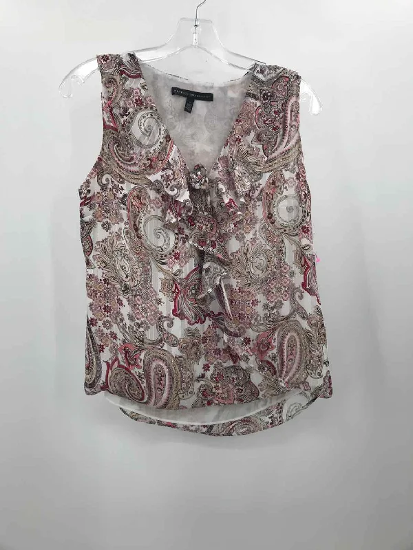 Pre-Owned WHBM White Size 4 Tank Top casual tank top