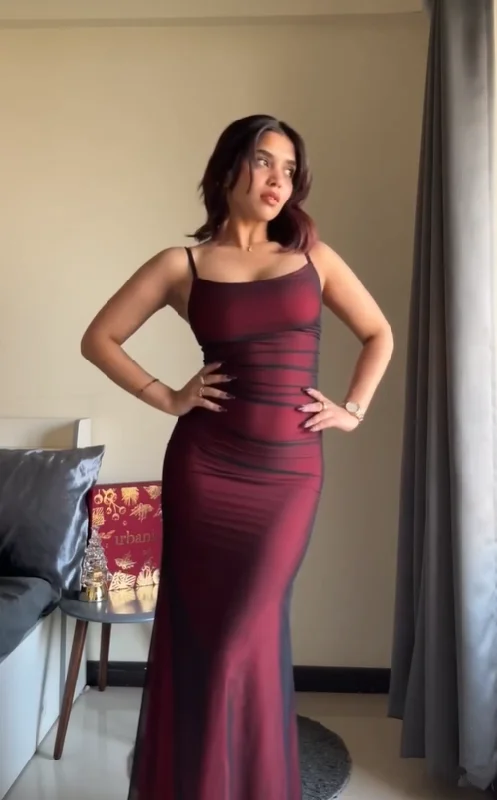 Burgundy Straps Sheath Vintage Long Party Dress, DP2569 Off-the-shoulder Bohemian Festive Burgundy Straps Sheath Vintage Long Party Dress, DP2569 Off-the-shoulder Bohemian Festive