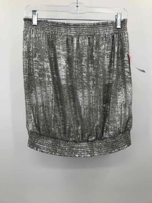 Pre-Owned By Anthropologie Silver Size Medium Strapless Tank sheer tank top