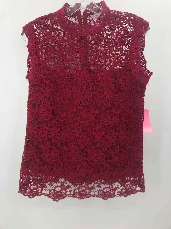 Pre-Owned Rebecca Taylor Red Size Small Tank Top cutout tank top