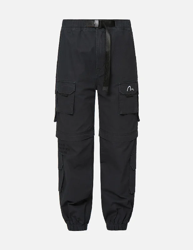 Pigment Washed Cargo Pants Comfortable Pleated Pants