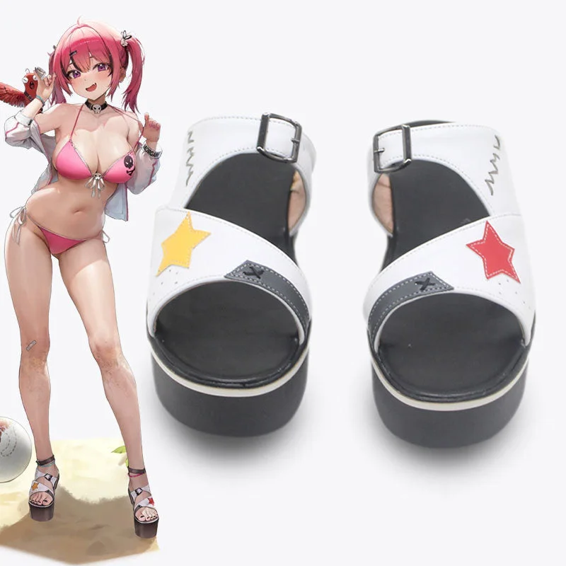 Nikke: Goddess of Victory Mast Swimsuit A Pirate's Heart Cosplay Shoes Tropical Print One-Piece Nikke: Goddess of Victory Mast Swimsuit A Pirate's Heart Cosplay Shoes Tropical Print One-Piece