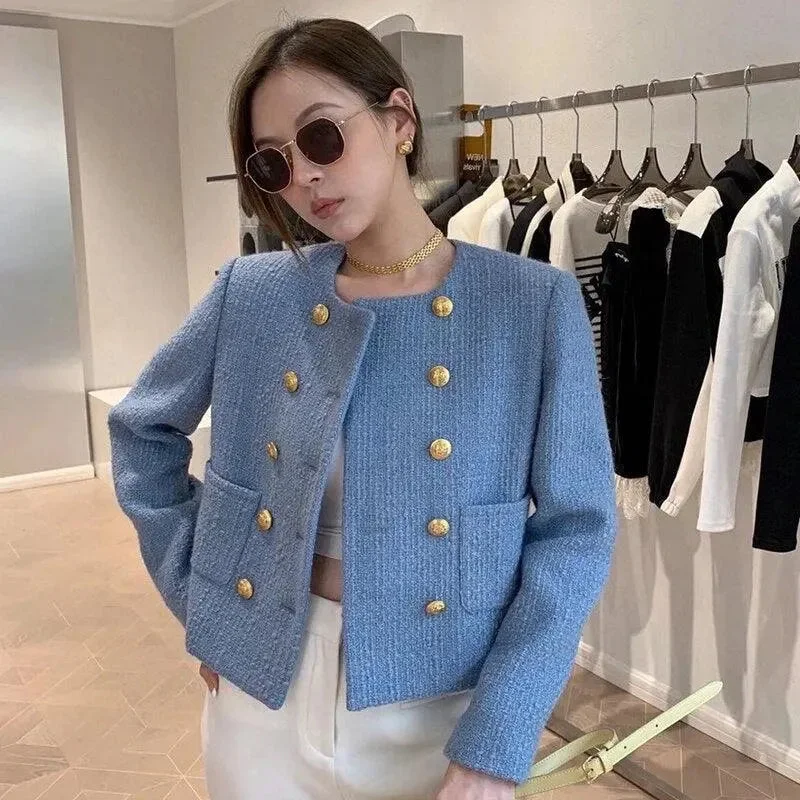 Short Tweed Jackets Coat Embroidered Jacket Appliqued Jacket Beaded Jacket