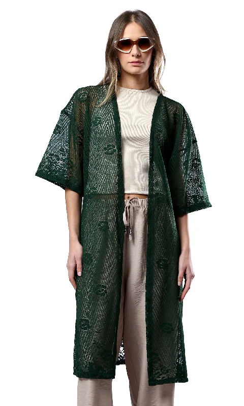 O181694 Women Cardigan Elasticated Padded Insulated