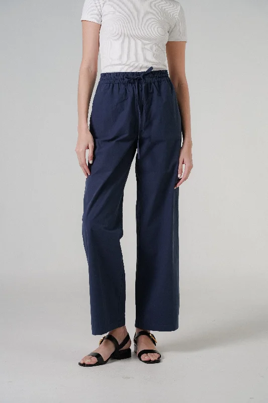 Brunch Poplin Pants in Brooklyn Stylish Paperbag Waist Pants