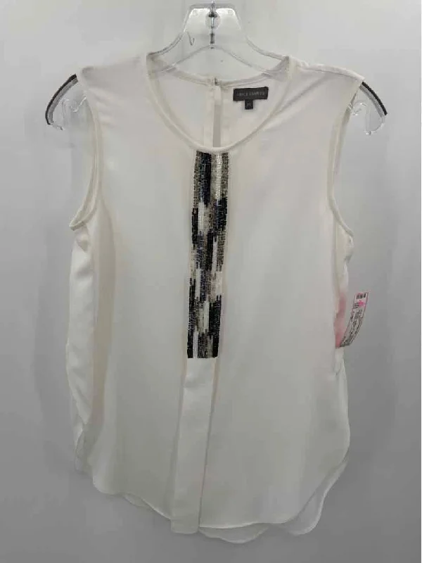 Pre-Owned Vince Camuto White Size Small P Tank Top seamless tank top