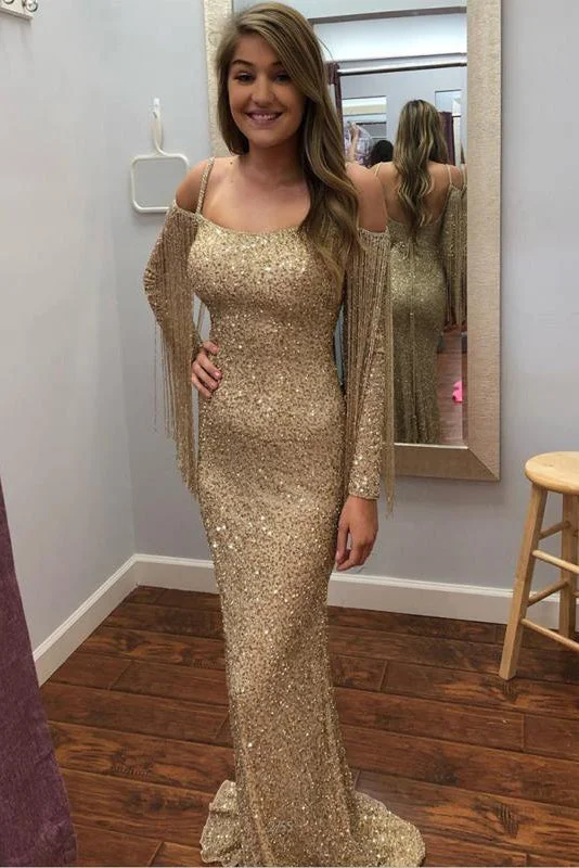 Mermaid Charming Sequin Long Sleeves Prom Party Dress Sexy Evening Dress OKV49 Sequined Elegant Party Mermaid Charming Sequin Long Sleeves Prom Party Dress Sexy Evening Dress OKV49 Sequined Elegant Party