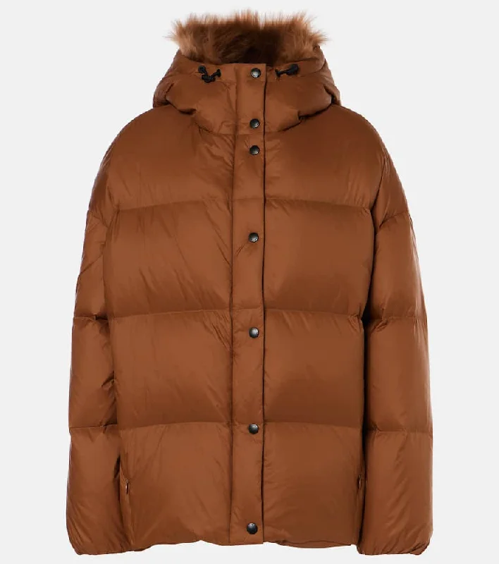 Yves Salomon Shearling-trimmed down jacket Jacket Blazer Coat