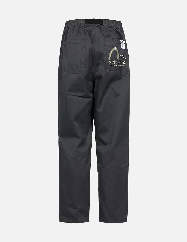 Seagull and Logo Embroidered Pocket Regular fit Pants Classic Cropped Pants