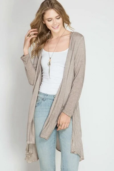 Mocha Cardigan Plaid Cardigan Polka Dot Checkered