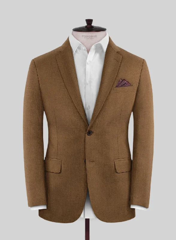 Reda Tan Wool Jacket Nylon Jacket Polyester Jacket Spandex Jacket
