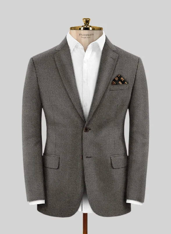Lanificio Zegna Trofeo Couture Brown Wool Jacket Lace Jacket Ribbed Jacket Sequined Jacket
