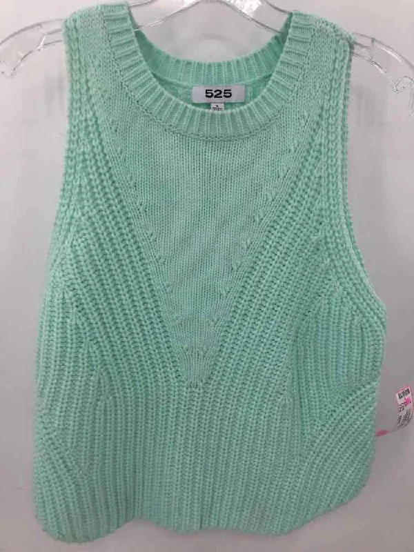 Pre-Owned 525 America Blue Size Small Knit Tank Top graphic tank top