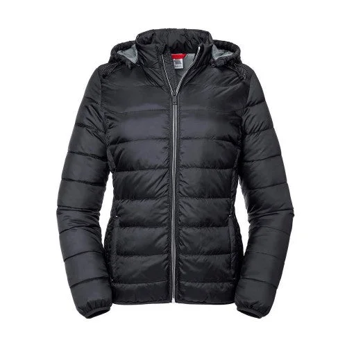 Russell Womens/Ladies Ladies Hooded Nano Jacket Faux Fur Jacket Real Fur Jacket Shearling Jacket