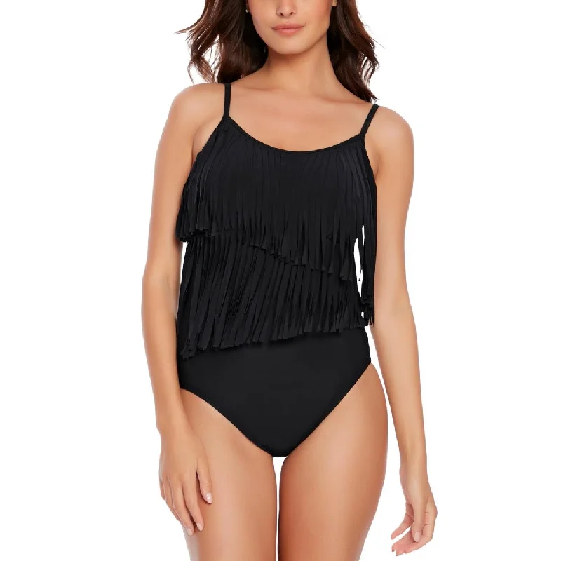 Magicsuit Womens Ruffled Nylon One-Piece Swimsuit Trendy Swimsuit Bottoms