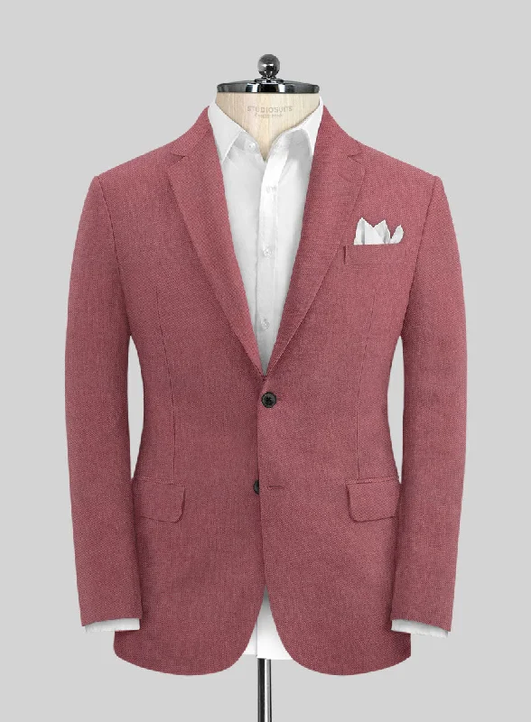 Solbiati Art Du Lin Opera Mauve Linen Jacket Print Jacket Jacquard Jacket Patchwork Jacket
