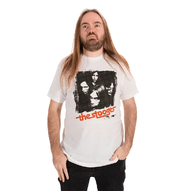 The Stooges | Group Shot T-Shirt-- Solid Color Striped Floral