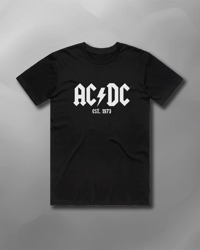 AC/DC - Est 1973 T-Shirt-- Houndstooth Herringbone Solid