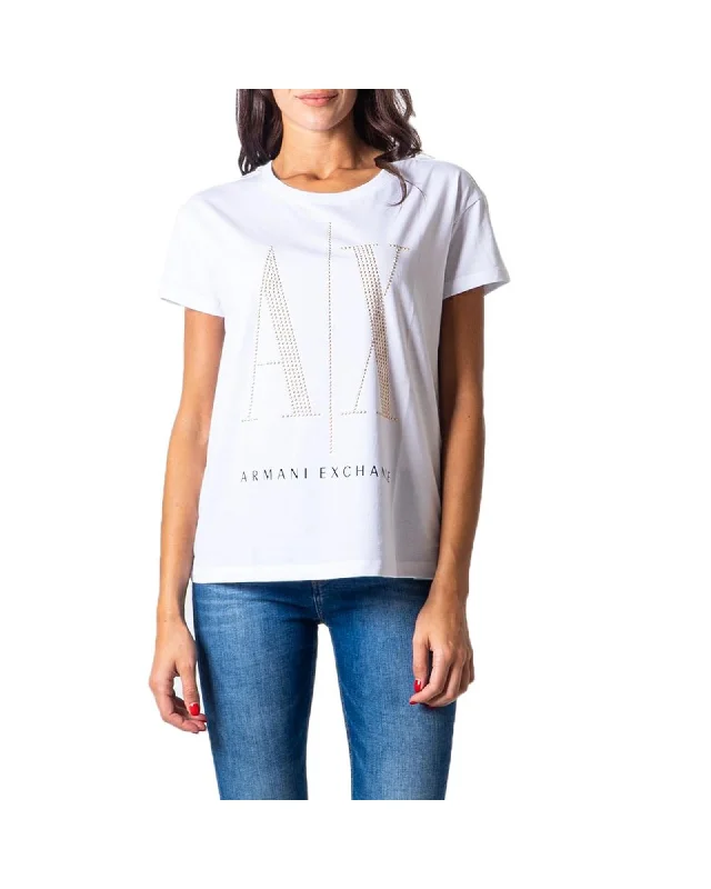 Armani Exchange Elegant Cotton Short-Sleeve T-Shirt-- Front Pockets Side Pockets Patch Pockets