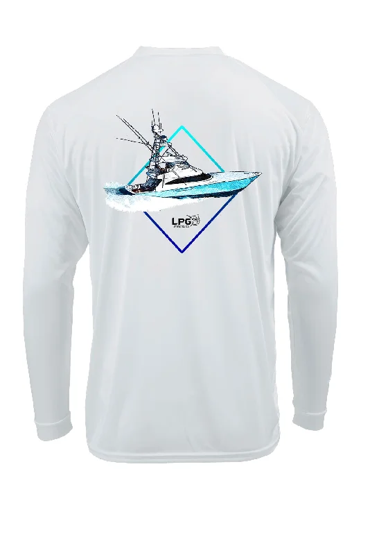 LPG Apparel Co® Diamond Sportfish LS Performance UPF 50+ T-Shirt-- Plaid T-Shirt Polka Dot Checkered LPG Apparel Co® Diamond Sportfish LS Performance UPF 50+ T-Shirt-- Plaid T-Shirt Polka Dot Checkered