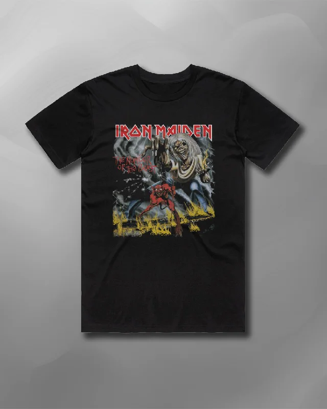 Iron Maiden - Number of the Beast Album T-Shirt-- Rayon Fabric Velvet Fabric Corduroy Fabric Iron Maiden - Number of the Beast Album T-Shirt-- Rayon Fabric Velvet Fabric Corduroy Fabric