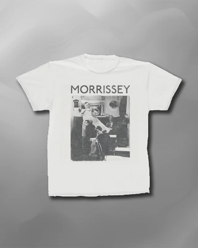 Morrissey - Barbershop Vintage Wash T-Shirt-- Solid Color Striped Floral