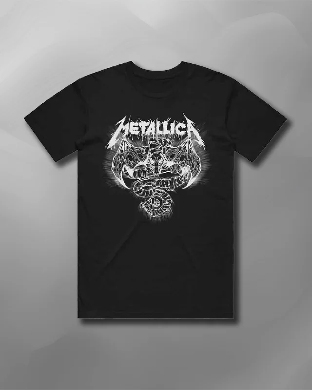 Metallica - Roam Mono Blast Black T-Shirt-- Casual Formal Business