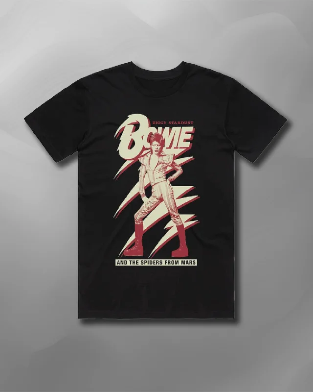 David Bowie -  Spiders from Mars T-Shirt-- Satin Blend Silk Blend Wool Blend