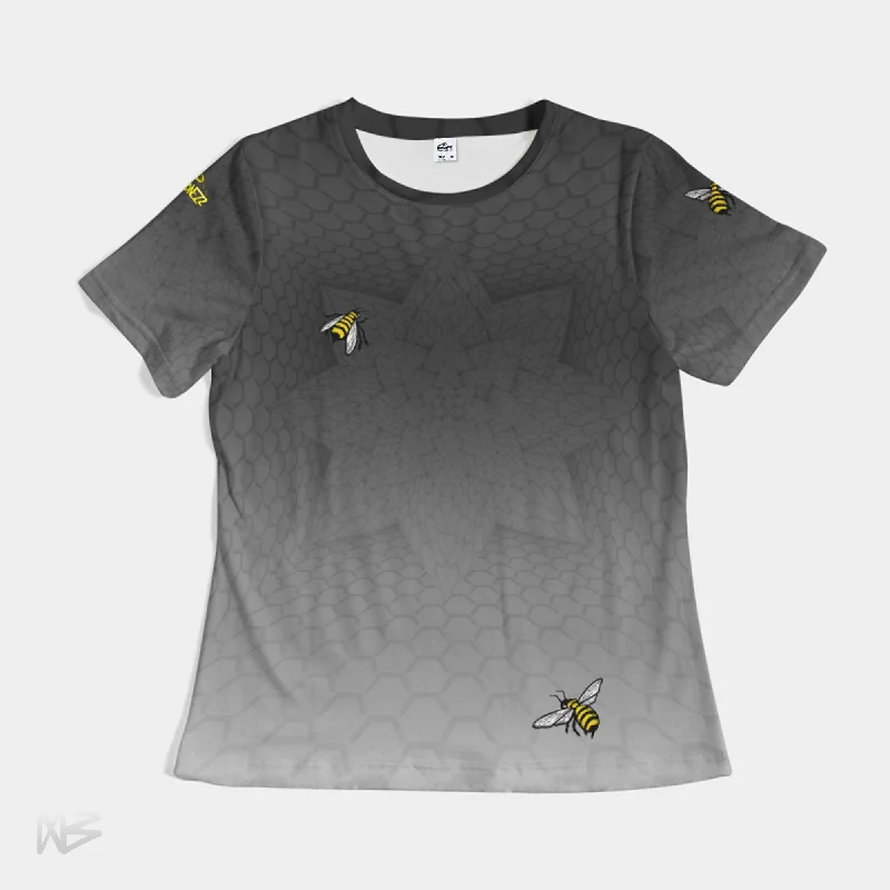 Honeydust Grey Women's Tee-Shirt-- Rayon Fabric Velvet Fabric Corduroy Fabric