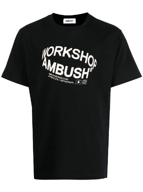 Ambush Women's T-Shirts And Polos Black-- Zippered Buttoned Snapped