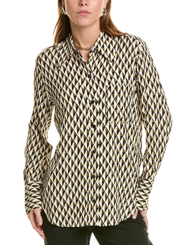 Equipment Alita Shirt-- Chenille Blend Fleece Blend Nylon Blend