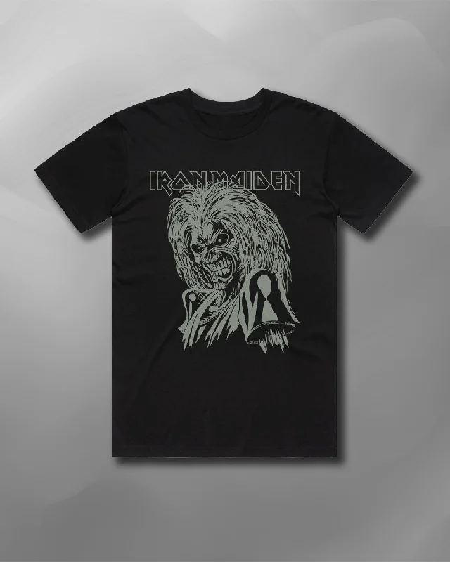 Iron Maiden - Eddie Graphic Cut Glow T-Shirt-- Solid Print Embellished