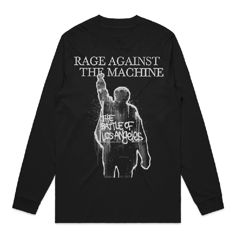 Rage Against The Machine - Album Cover - Black Long-sleeve T-shirt-- Knit Fabric Woven Fabric Fleece Fabric Rage Against The Machine - Album Cover - Black Long-sleeve T-shirt-- Knit Fabric Woven Fabric Fleece Fabric