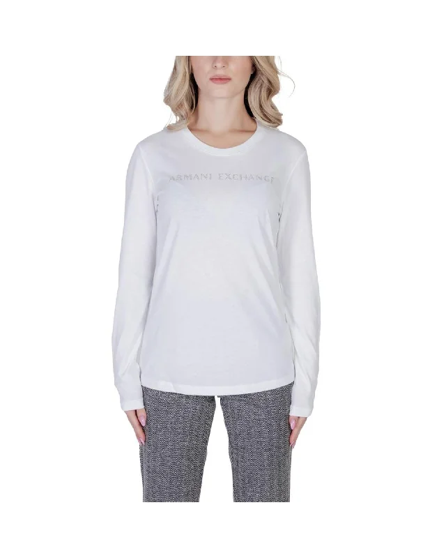 Armani Exchange Cotton Tops & T-Shirts-- Satin Blend Silk Blend Wool Blend