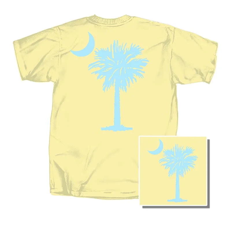Palm Front and Back Short Sleeve T-Shirt-- Iron Safe Non-Iron Wrinkle Free
