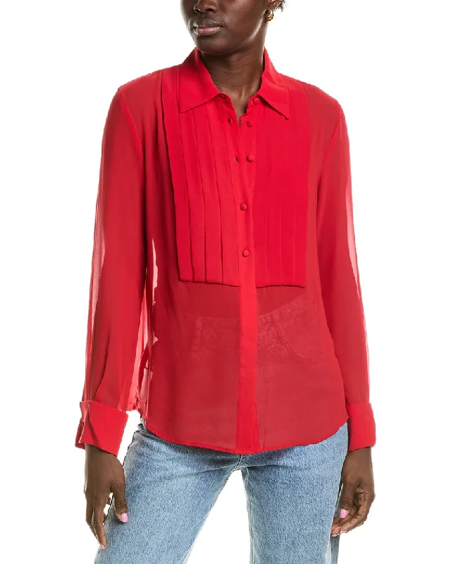 Bcbgmaxazria Tuxedo Shirt-- Cozy Warm Stylish