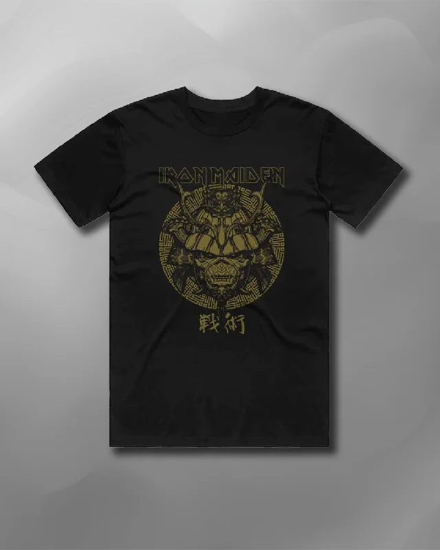 Iron Maiden - Senjutsu Gold Graphic T-Shirt-- Seamless Knitted Crochet