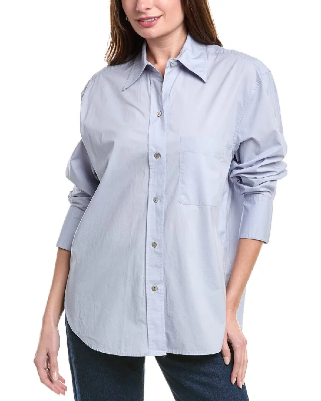 Vince Relaxed Shirt-- Welt Pockets Slit Pockets
