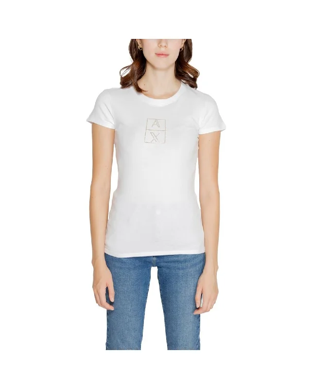 Armani Exchange Cotton Blend Tops & T-Shirts-- Handmade Hand-knitted Hand-woven