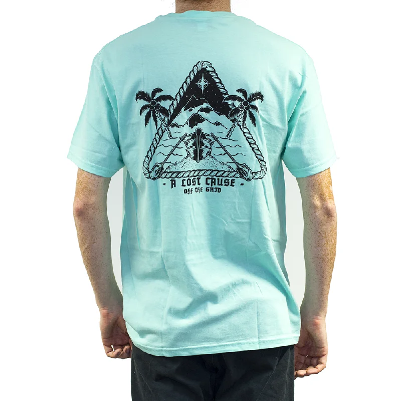 Off The Grid T-Shirt-- Hooded Caped Shawl Collar