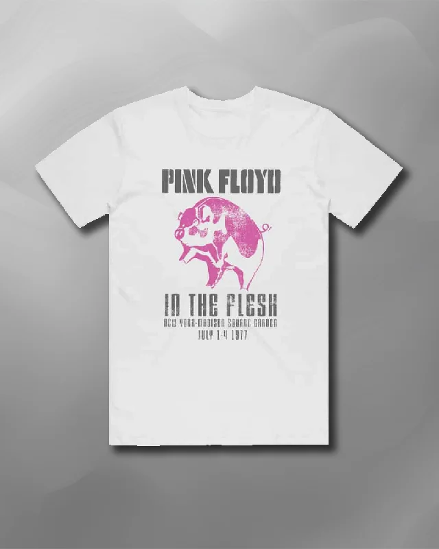 Pink Floyd - In The Flesh NYC 1977 T-Shirt-- Faux Fur Fabric Real Fur Fabric Shearling Fabric Pink Floyd - In The Flesh NYC 1977 T-Shirt-- Faux Fur Fabric Real Fur Fabric Shearling Fabric