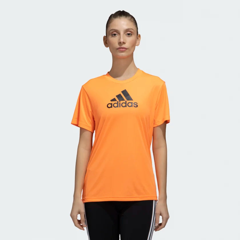 Adidas Women W BL T Training T-Shirt-- Real Fur Shearling Chenille