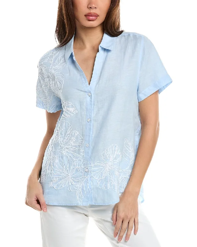 Tommy Bahama Hightide Hibiscus Linen Shirt-- Notch Collar Peter Pan Collar Cowl Neck Tommy Bahama Hightide Hibiscus Linen Shirt-- Notch Collar Peter Pan Collar Cowl Neck