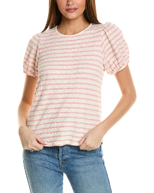 Isla Ciel Puckered T-Shirt-- Layered Multi-layer Single Layer